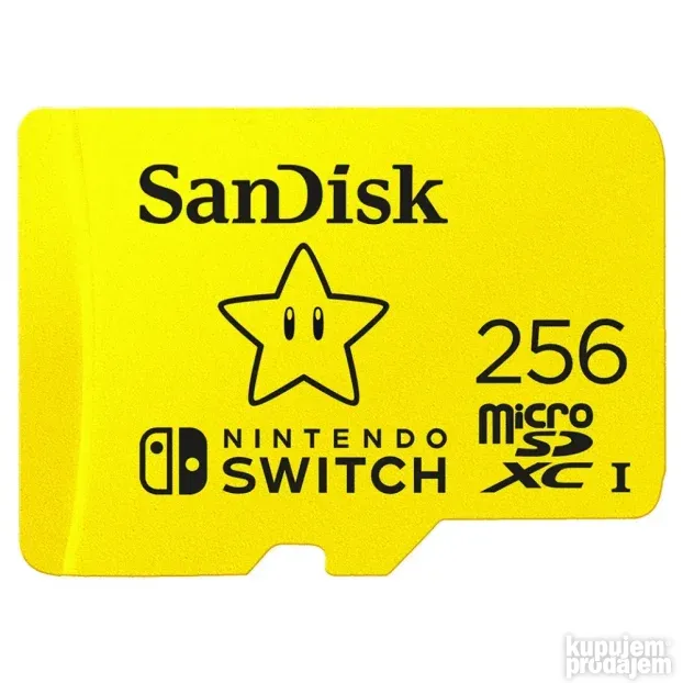 Sandisk Microsdxc Uhs-I Card For Nintendo Switch Yellow 256