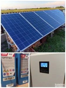 Solarni akumulatori, paneli, inverter 3KW komplet sistem
