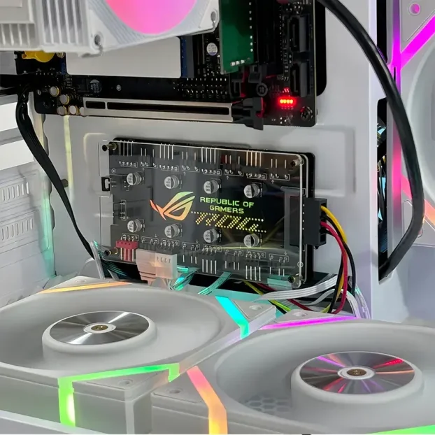 ARGB  fan kontroler rgb fan kontroler pwm rgb logo asus rog