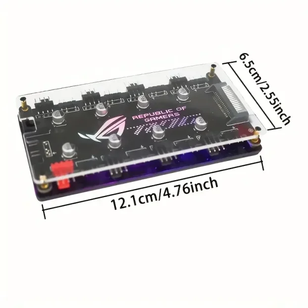 ARGB  fan kontroler rgb fan kontroler pwm rgb logo asus rog