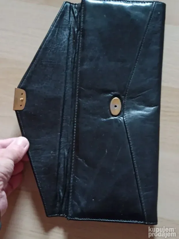 Prelepa ženska kožna pismo torbica 33x14cm