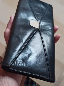 Prelepa ženska kožna pismo torbica 33x14cm