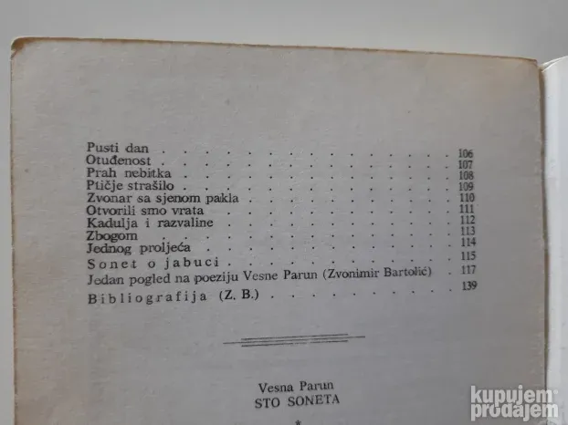 Sto soneta - Vesna Parun