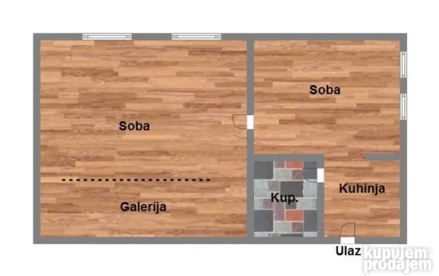 38m2, Petrovaradin, Jednosoban
