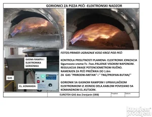 Gorionik gasni - plinski za PIZZA peći