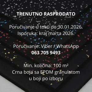 Premium gumeni podovi - podloge za teretane