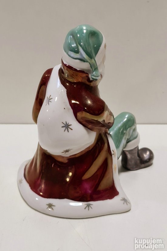 Stara porculanska figura Deda Mraz - porcelan Zajecar