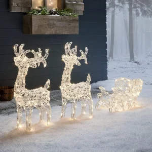 LED Novogodišnji ukras irvasi i sanke