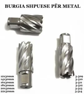 Krunaste burgije za metal raznih dimenzija