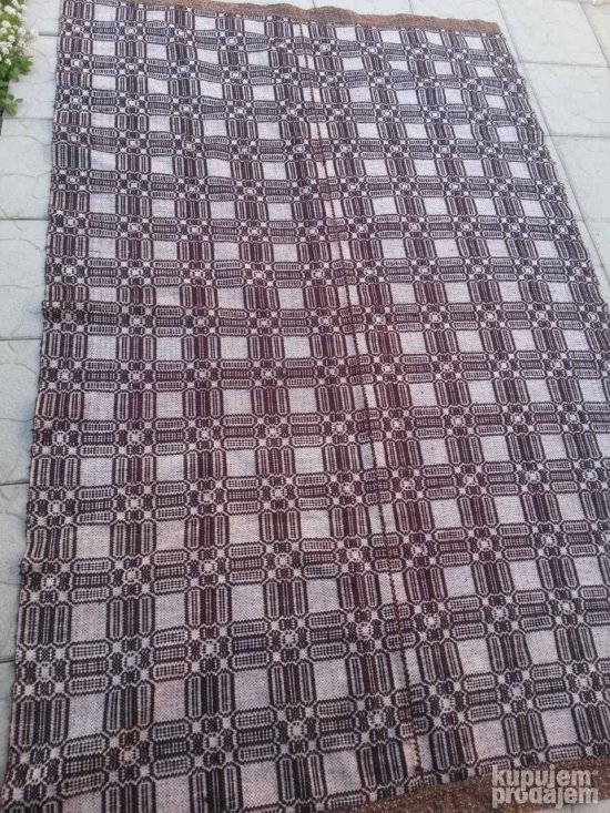 Vuneni Cilim Nekorisceno 126x205 rucni rad prekrivac