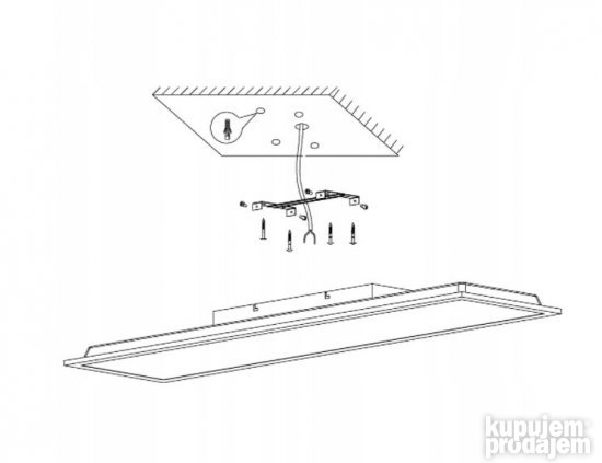 Led Panel 100x25cm -Eglo