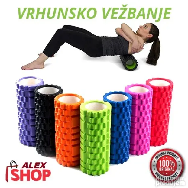 Valjak -masažer za fitnes i jogu -Foam Roler