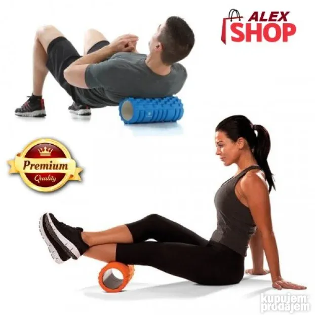 Valjak -masažer za fitnes i jogu -Foam Roler
