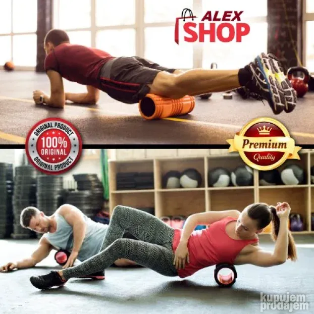 Valjak -masažer za fitnes i jogu -Foam Roler