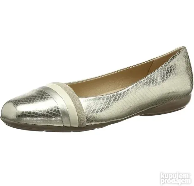 % GEOX ANNYTAH ORIGINAL NOVE zlatne krem baletanke 37 (38.5)