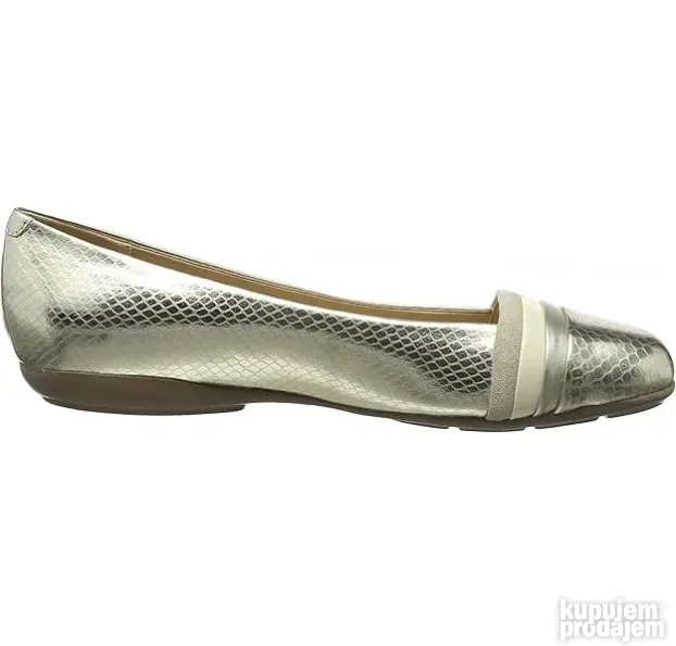 % GEOX ANNYTAH ORIGINAL NOVE zlatne krem baletanke 37 (38.5)
