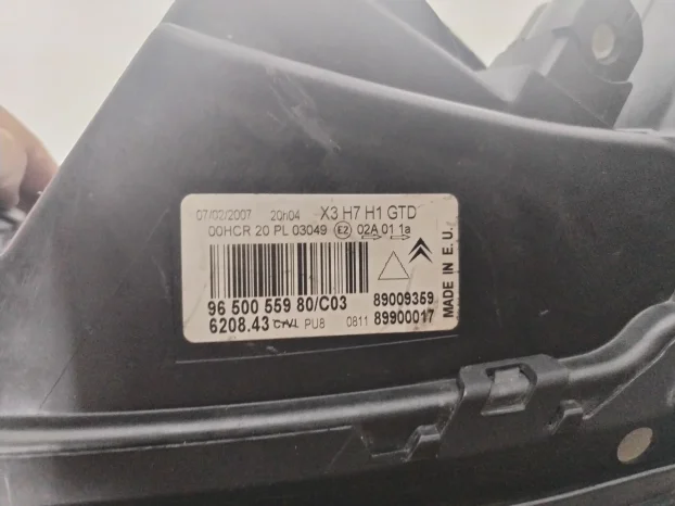 197. Far levi Citroen C5, 2004-2007.g, kat.br: 9650055980