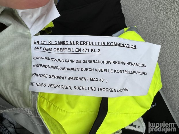 Alfredo Grassi Gore-Tex fluo postavljene pantalone S NOVO