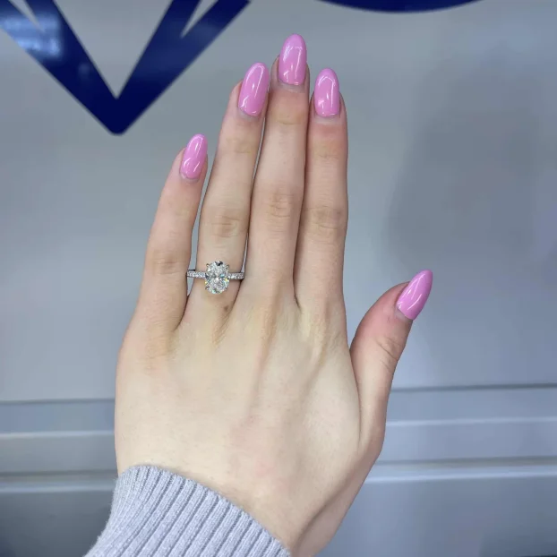 Moissanite Diamond Mojsanit Oval Ovalni 3ct 8x10mm