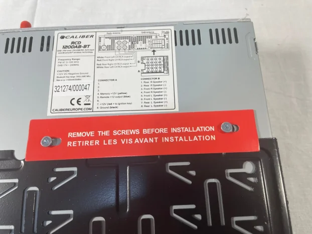 Caliber RCD120DAB-BT DAB+ Bluetooth radio za kola Swiss