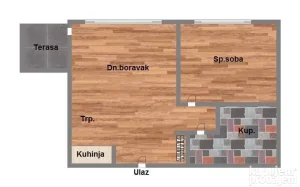 Dvosoban - Petrovaradin 42m2 545962