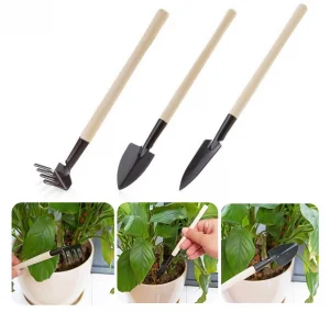 Mini Baštenski Alat Set 3u1 Lopatica Grabljice Sadnja Cveće
