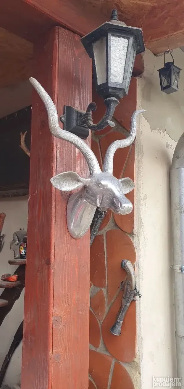 Trofej gazela od aluminijuma dekoracija