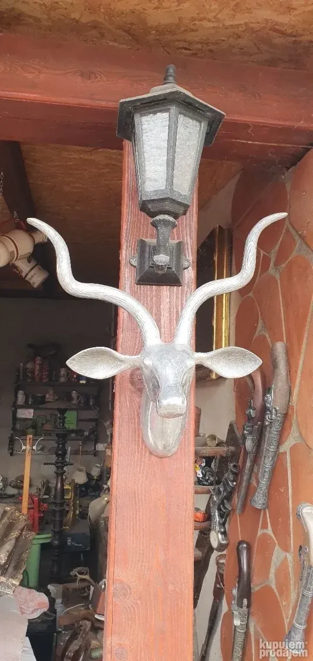 Trofej gazela od aluminijuma dekoracija