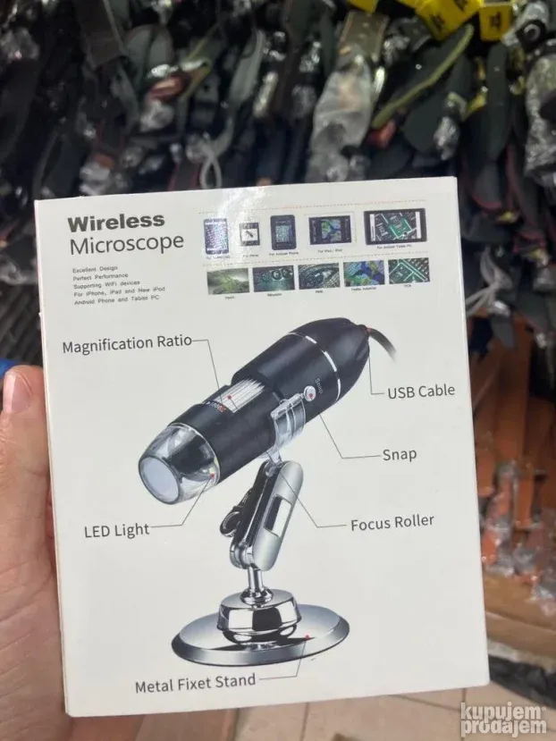 USB mikroskop digitalni mini prenosivi sa stalkom veliki zum