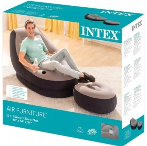 NOVO! Fotelja Sa Tabureom INTEX Na Naduvavanje