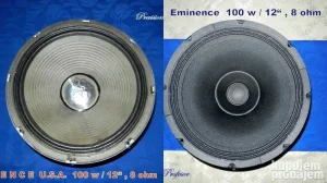 Eminence - U.S.A. 2 x 100 w / 12" , 8 ohm ( 35 i 71 Eu )