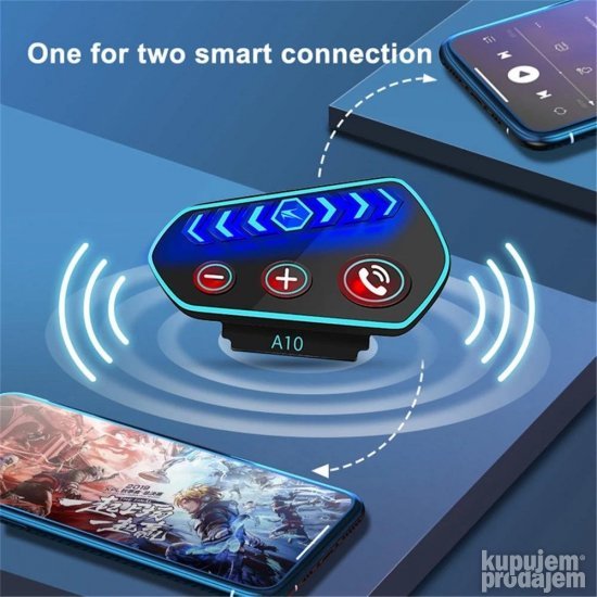 Bluetooth komunikator A10 za kacigu full face