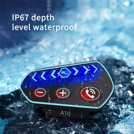 Bluetooth komunikator A10 za kacigu full face