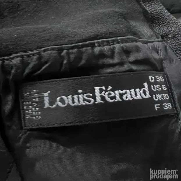 LOUIS FERAUD ORIGINAL crna haljina 36 ili S - XS