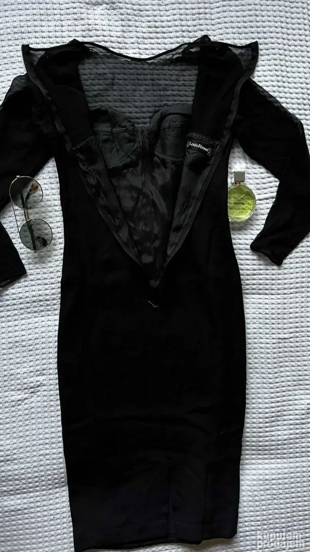 LOUIS FERAUD ORIGINAL crna haljina 36 ili S - XS