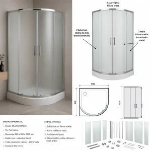 Nova tus kabina 90x90x200