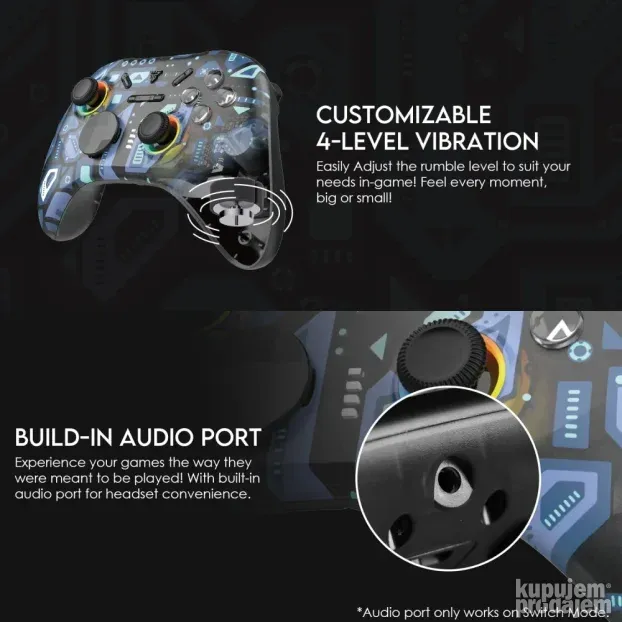 Joypad wireless Fantech WGP15 EOS PRO multiplatform RGB plav
