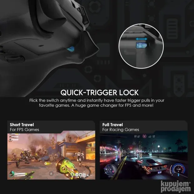 Joypad wireless Fantech WGP15 EOS PRO multiplatform RGB plav
