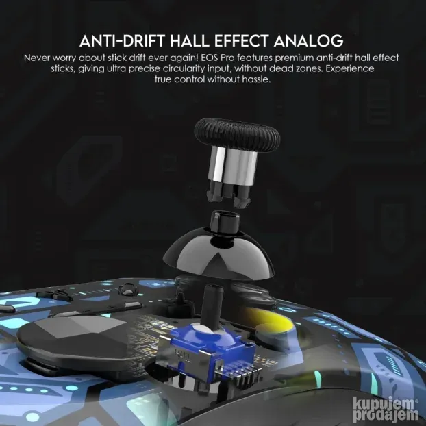 Joypad wireless Fantech WGP15 EOS PRO multiplatform RGB plav