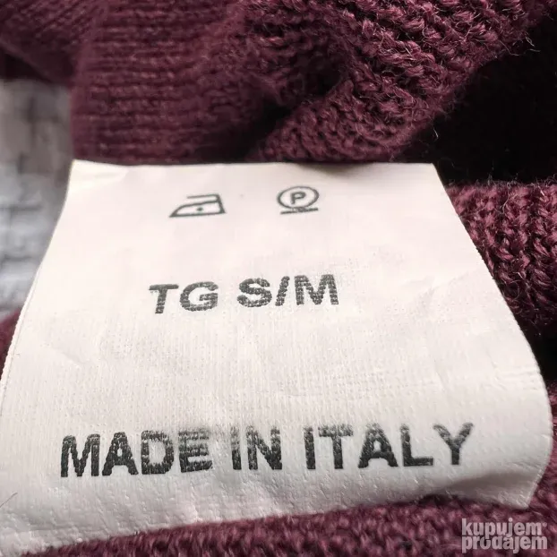 CESARE PACIOTTI ORIGINAL zenski bordo dzemper tunika S - M
