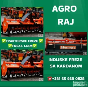 Indijske freze traktorska freza 165cm 165 cm 1.65m 1.65