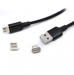 USB kabl magnetni na IP/Tip C/Mikro 1m Kettz