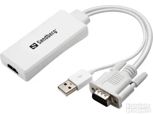 SANDBERG Adapter VGA + Audio na HDMI FHD 508-78