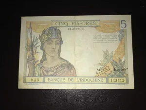 Indokina 5 piastres.