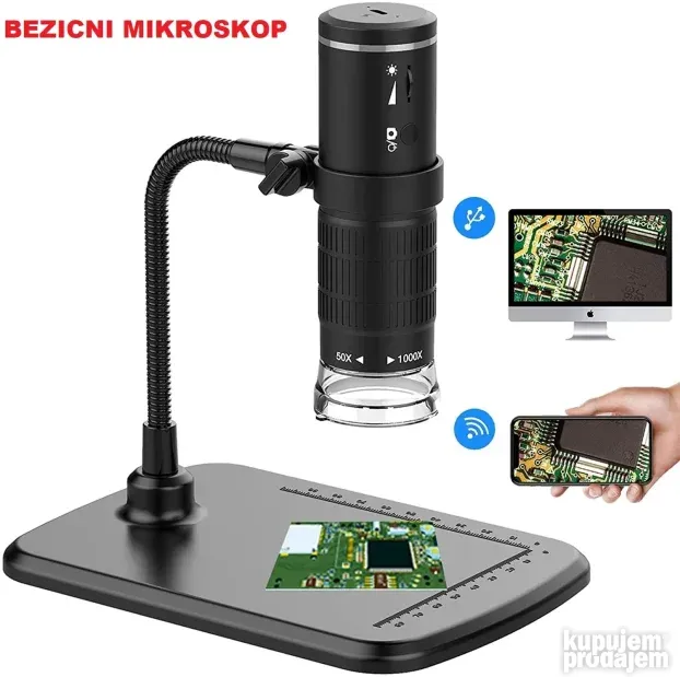 wifi digitalni mikroskop HD1080P 1000X USB/NOVO