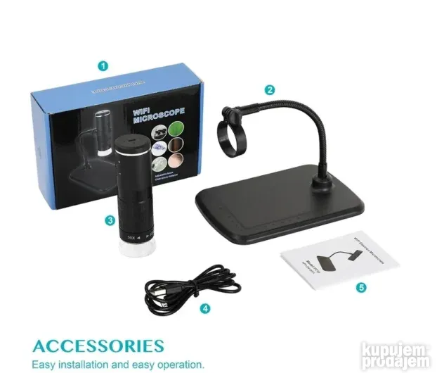 wifi digitalni mikroskop HD1080P 1000X USB/NOVO