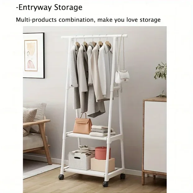 Viseća vešalica sa policom organizator za odeću polica