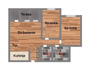 Trosoban stan od pouzdanog investitora. 66m2