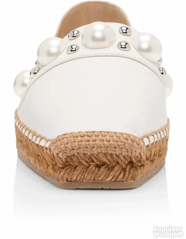 JIMMY CHOO ORIGINAL NOVE krem kozne mokasine 40
