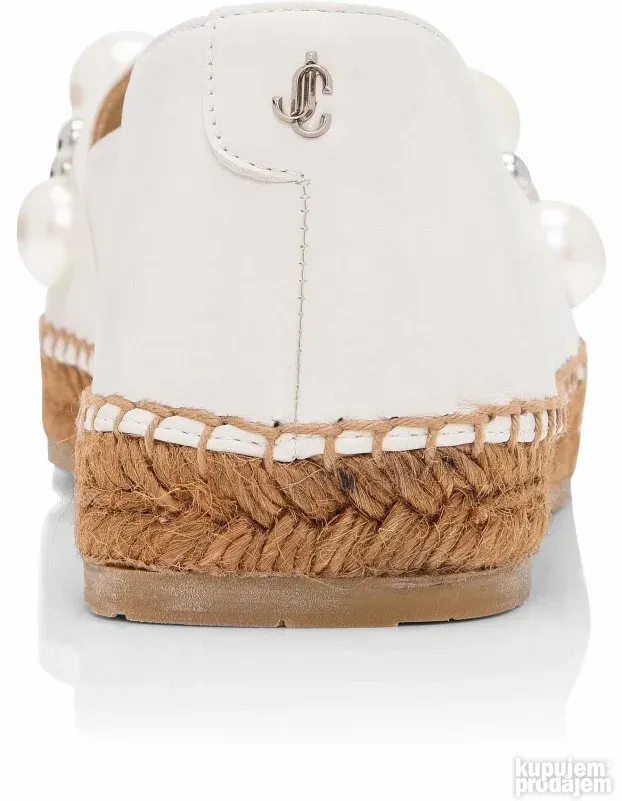 JIMMY CHOO ORIGINAL NOVE krem kozne mokasine 40